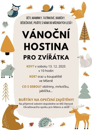 Vánoční hostina pro zvířátka