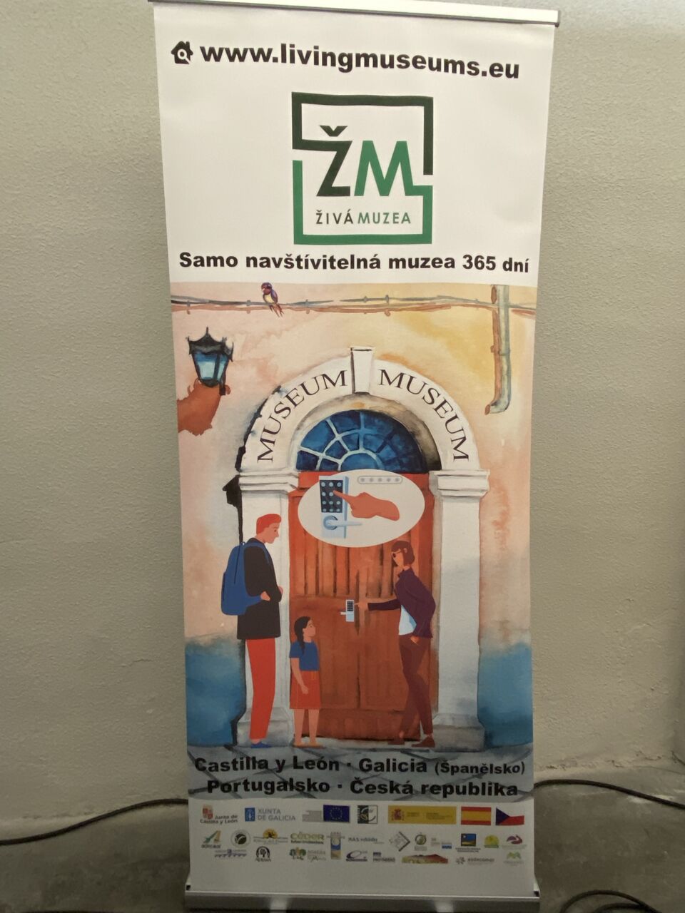 Propagační banner pro Živá muzea / Living Museums